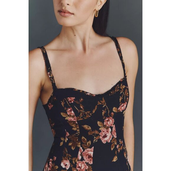 New Reformation Women's Katara Midi Dress Size 4 Ballad Floral Pattern - Picture 6 of 8